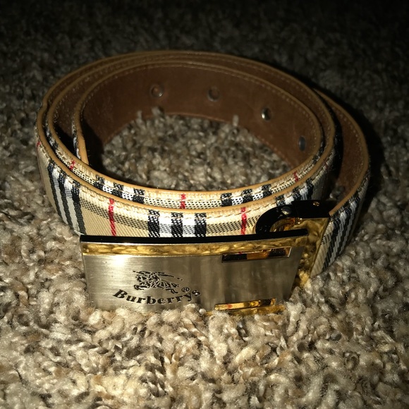 vintage burberry belt